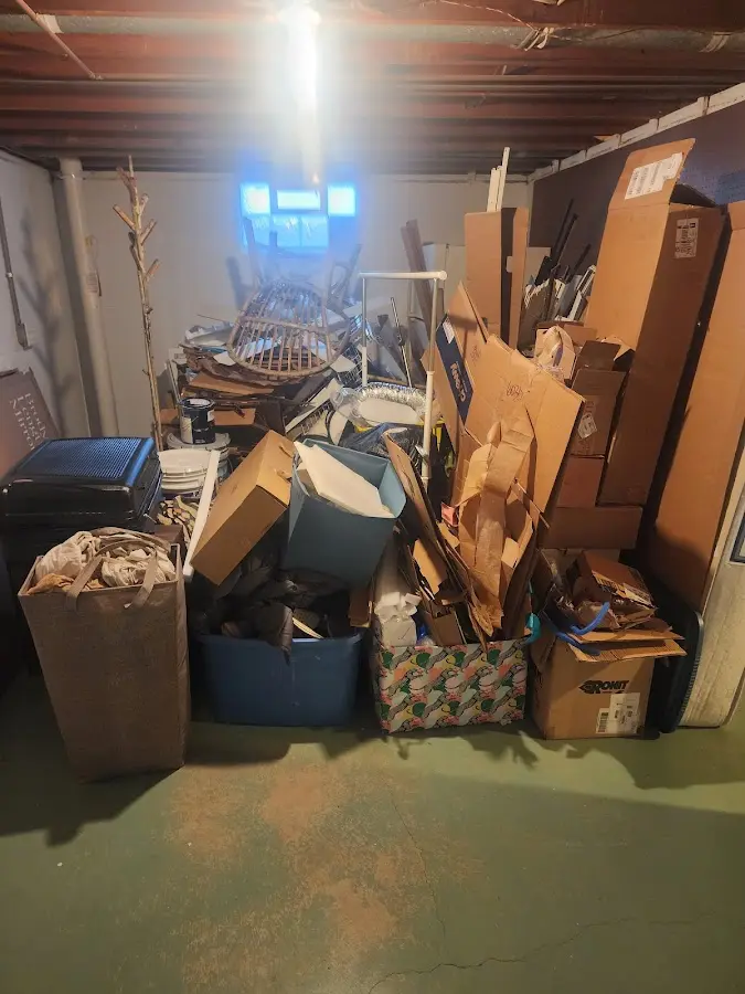 Roll-off dumpster container at job site for Construction Dumpster Rental in Damascus